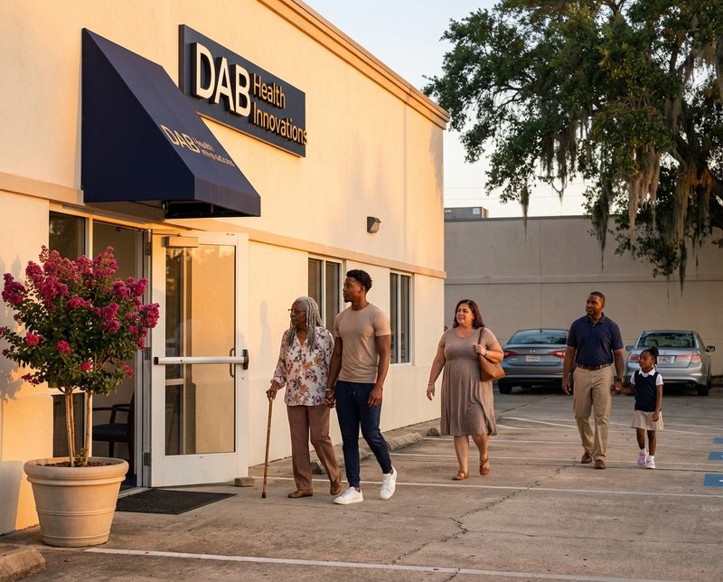 DAB Health Innovations clinic entrance